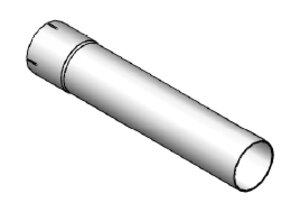 Труба D 114,3 mm (4 1/2) L=600 mm (цинк)