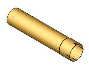Труба D 127,0 mm (5'') L=600 mm (цинк)