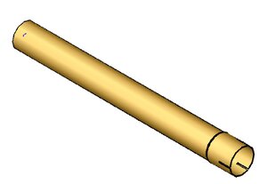 Труба D 63,5 mm (2 1/2) L=600 mm (цинк)