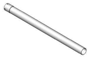 Труба D 101,6 mm (4") L=1500 mm (цинк) 