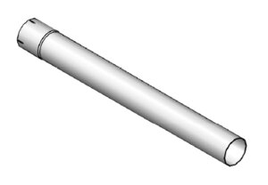 Труба D 108,0 mm (4 1/4) L=1000 mm (цинк)