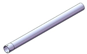 Труба D 110,0 mm (4 1/3) L=1500 mm (цинк)