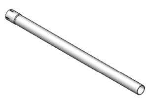 Труба D 57,1 mm (2 1/4) L=1000 mm (цинк)