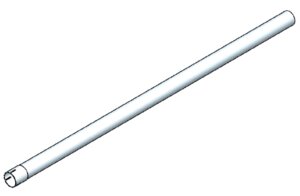 Труба D 60,0 mm (2 3/8) L=1500 mm (цинк)