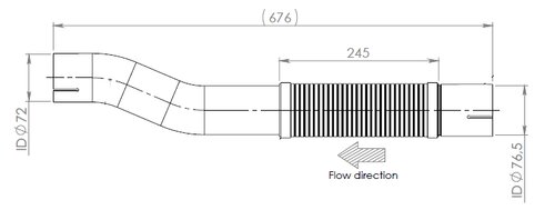 Pipe for Mercedes