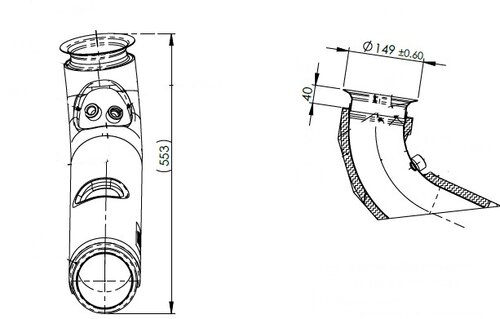 Insulated Exhaust Pipe, MAN