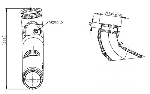 Insulated Exhaust Pipe, MAN