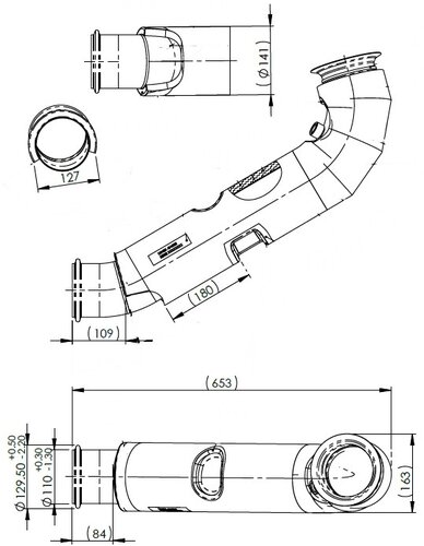 Insulated Exhaust Pipe, MAN