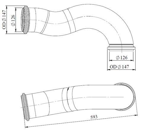 Pipe for Volvo