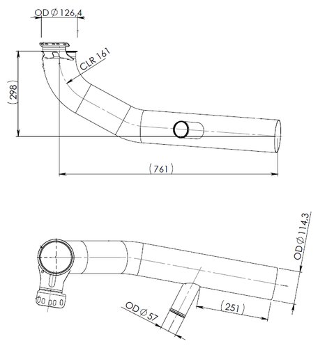 TUBE-ARRIERE-1484500 SCANIA