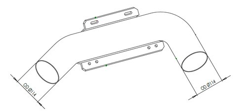 Pipe for DAF, E-line