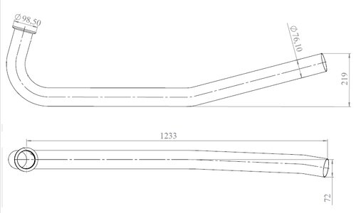 TUBE AVANT-BOVA-DAF-KAK7375