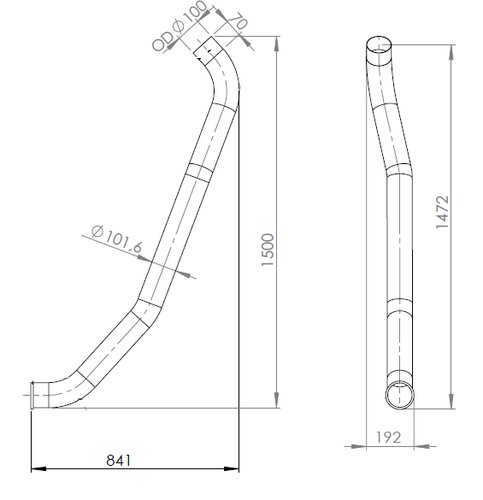 TUBE ARRIERE-MAN-81.15204.0348