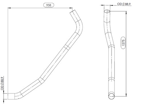 Pipe for MAN, E-line