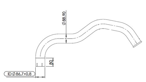 Pipe for Mercedes