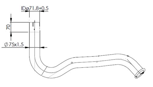 Pipe for Mercedes