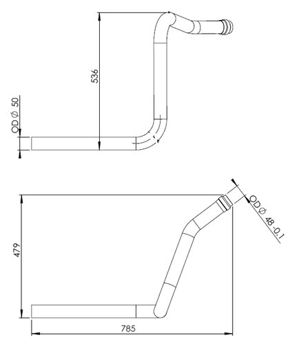 Pipe for Mercedes