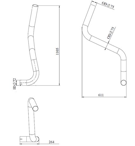 Pipe for Mercedes