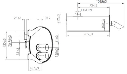 Silencer for Mercedes