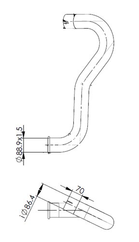 Pipe for Mercedes