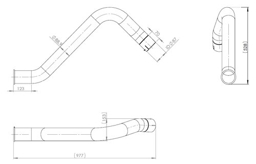 Pipe for Mercedes