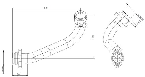 Pipe for Mercedes