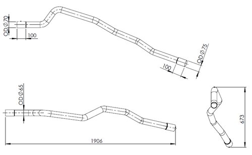 Pipe for Mercedes