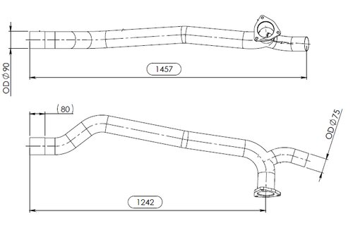 Pipe for Mercedes