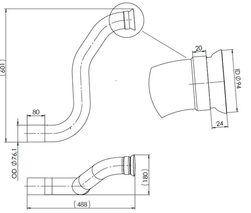 Pipe for Mercedes