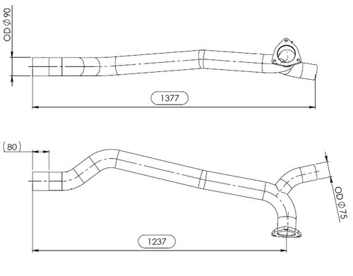 Pipe for Mercedes