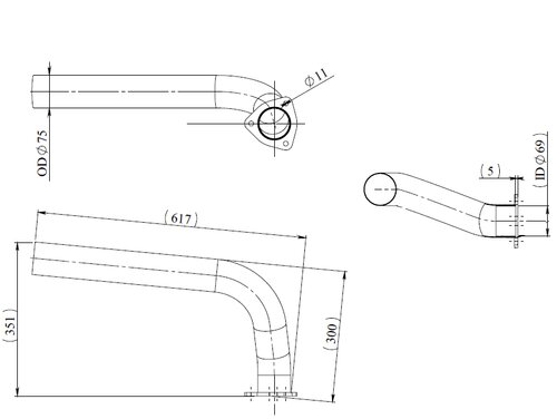 Pipe for Mercedes