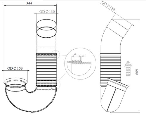 Pipe for Mercedes