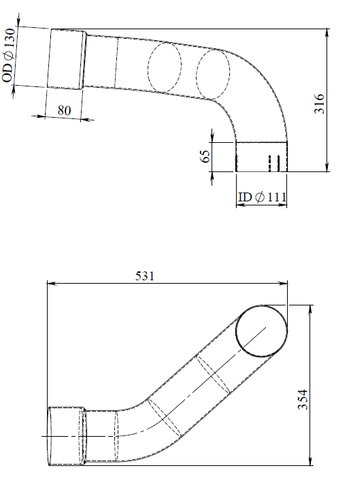 Pipe for Mercedes