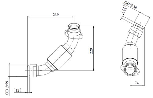 Exhaust Pipe, Mercedes, E-line