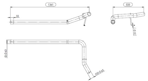 Pipe for Iveco