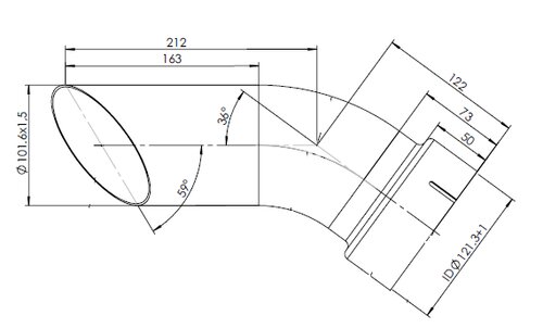 Pipe for Mercedes