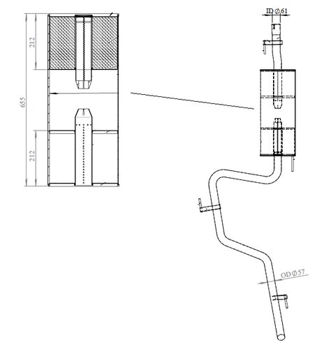 Silencer for Mercedes