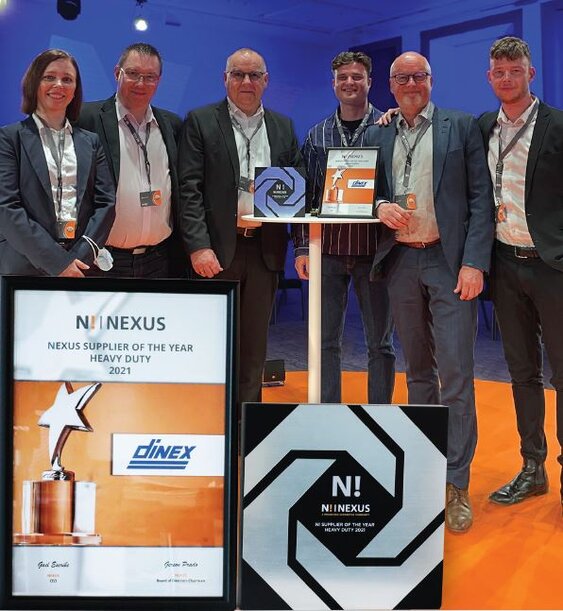Dinex receive Nexus award as supplier of the year - 2021