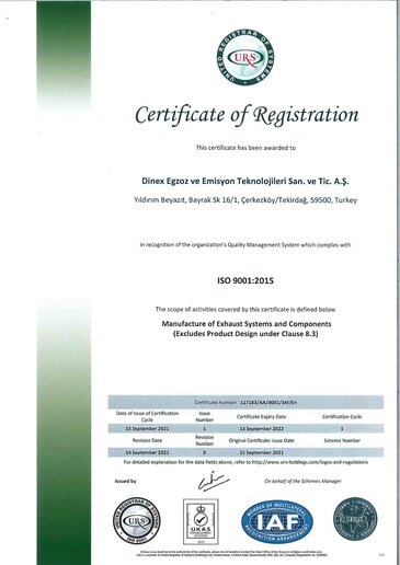 Turkey ISO 9001:2015