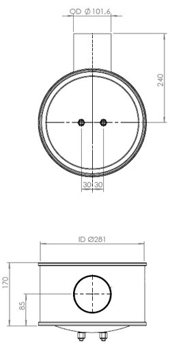 Inlet Module B281 L=170 Od Ø101.6