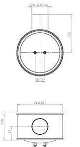 Inlet Module B281 L=170 Od Ø101.6