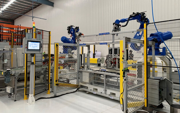 Automated production line in Dinex India factory