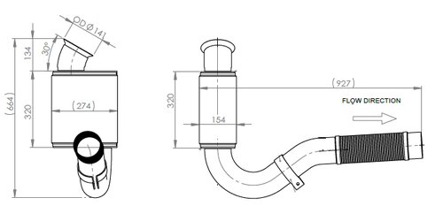 Pipe for Mercedes, E-line