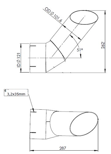 Pipe for Mercedes