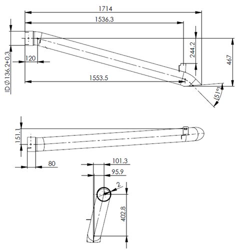 Pipe for Mercedes