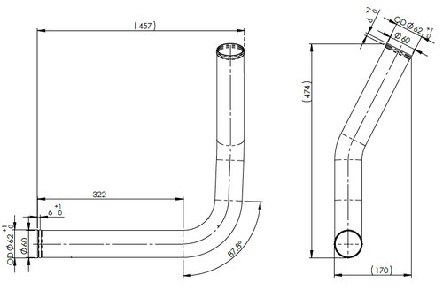 Water Coolant Pipe for MAN