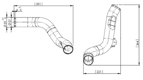 Water Coolant Pipe for Scania