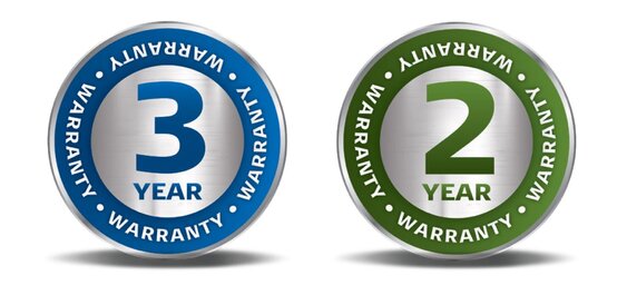 Dinex 3- and 2-years warranty