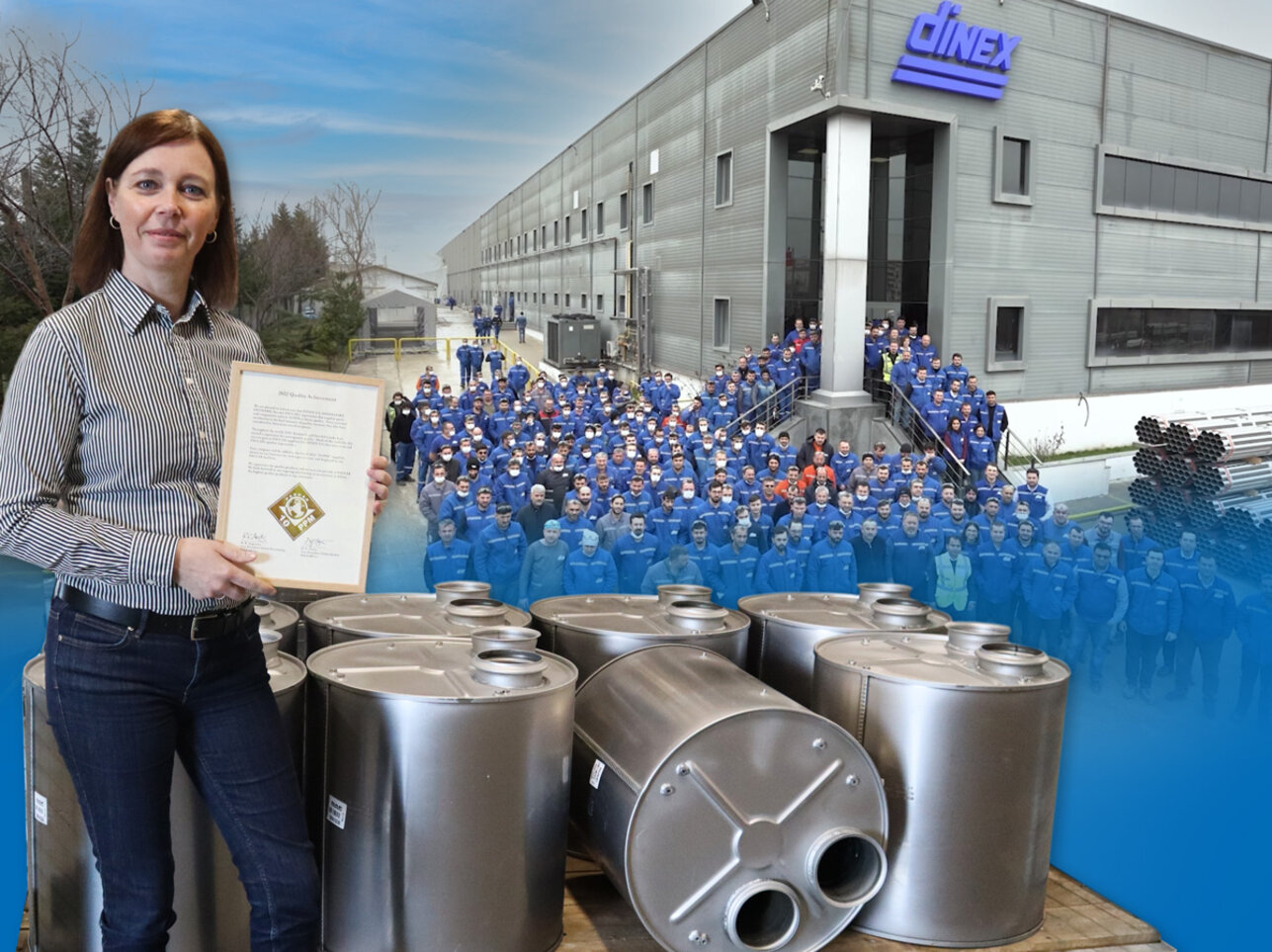  PACCAR honored Dinex with “2022 Quality Achievement” certificate.