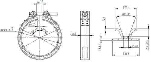 V-Clamp for Mercedes